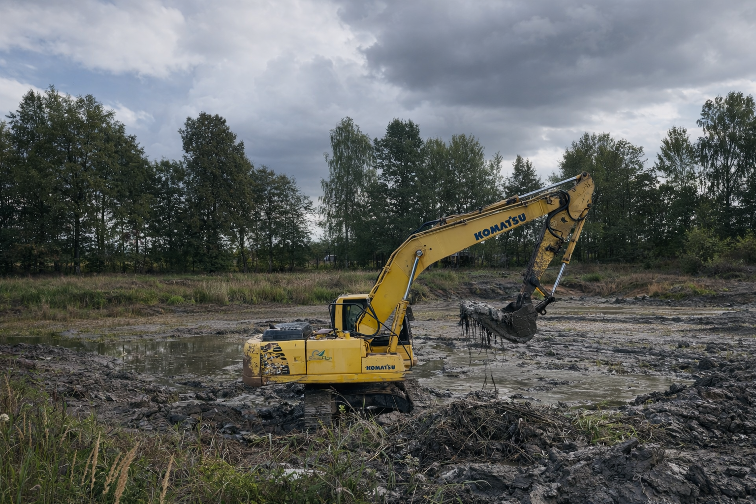 Работа RedHills — проект 45: очистка водоёмов, земляные работы, благоустройство