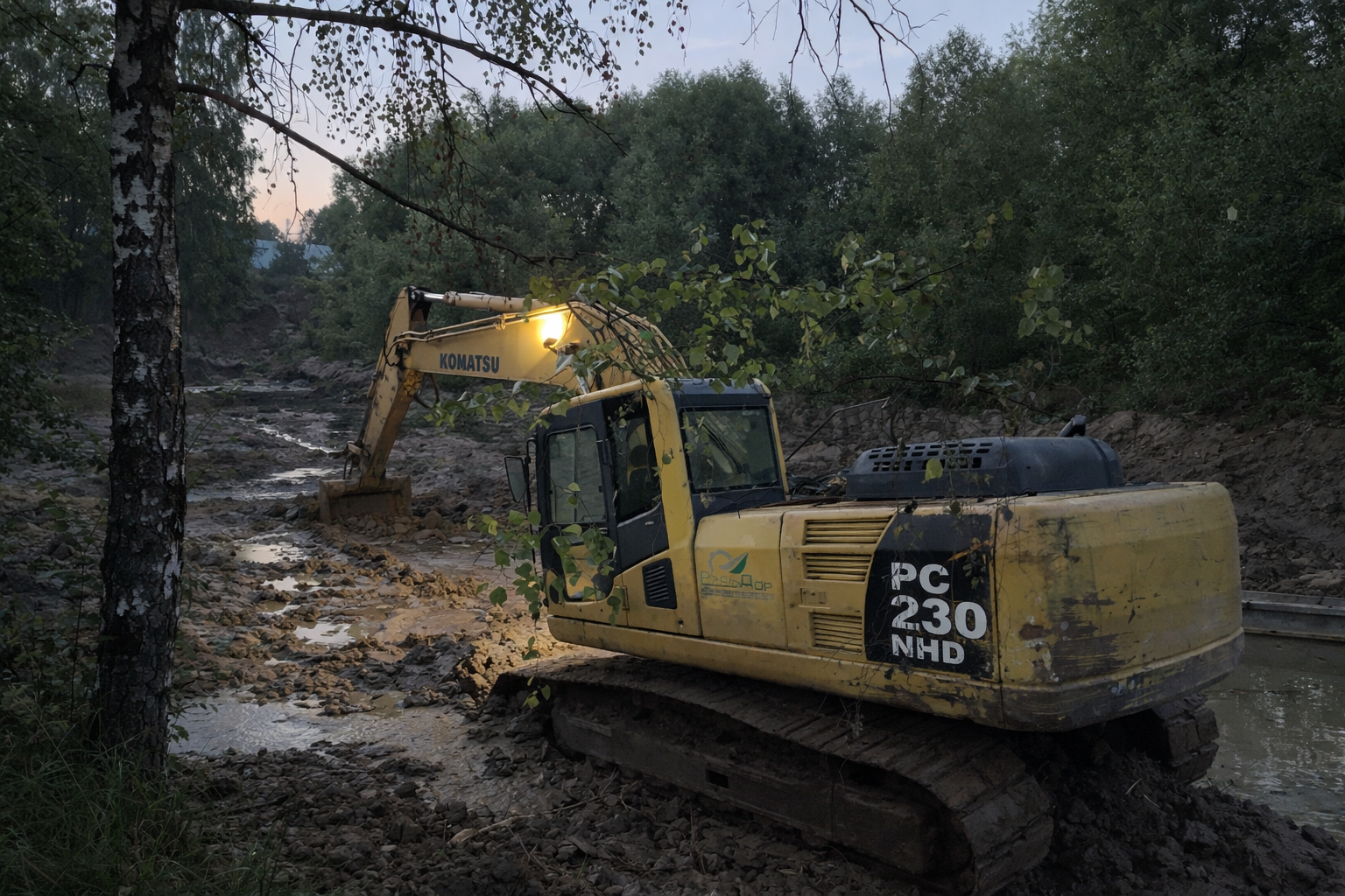 Работа RedHills — проект 8: очистка водоёмов, земляные работы, благоустройство