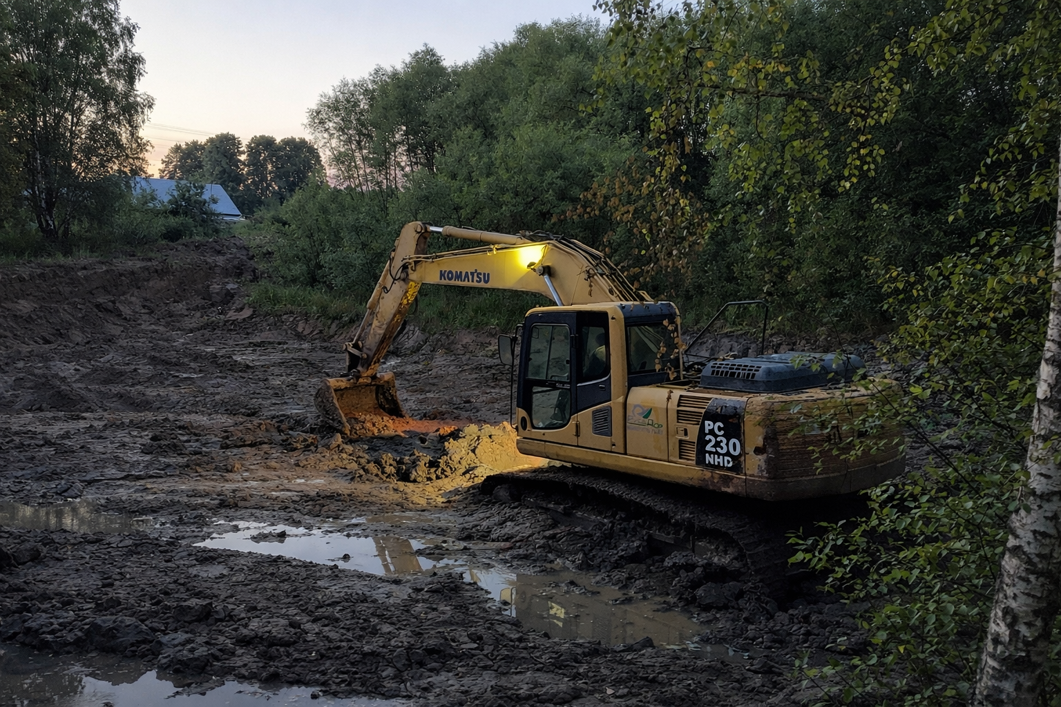 Работа RedHills — проект 4: очистка водоёмов, земляные работы, благоустройство